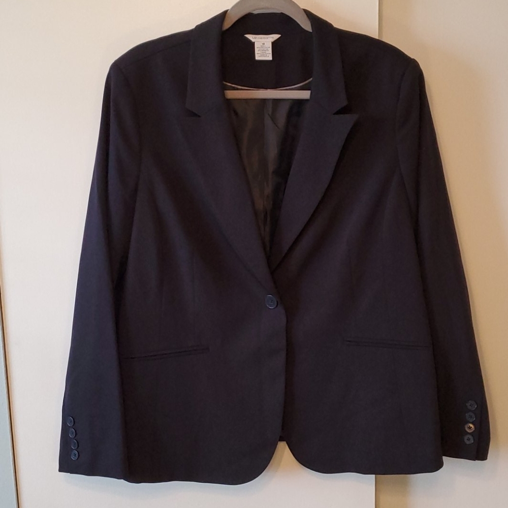 Liz Claiborne Blazer/Suit Jacket, Navy